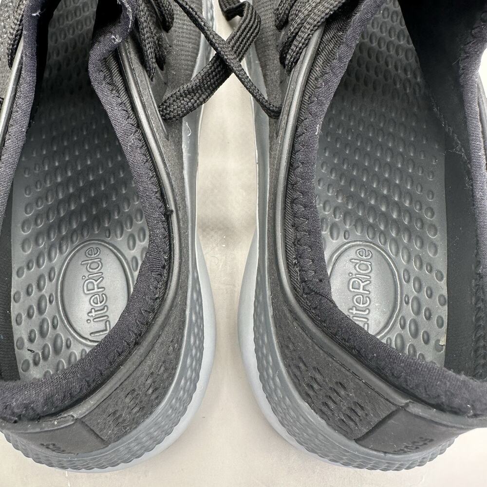Women's Crocs LiteRide 360 Pacer Sneakers Shoes Black Size 5 US **EXCELLENT** - Picture 7 of 9